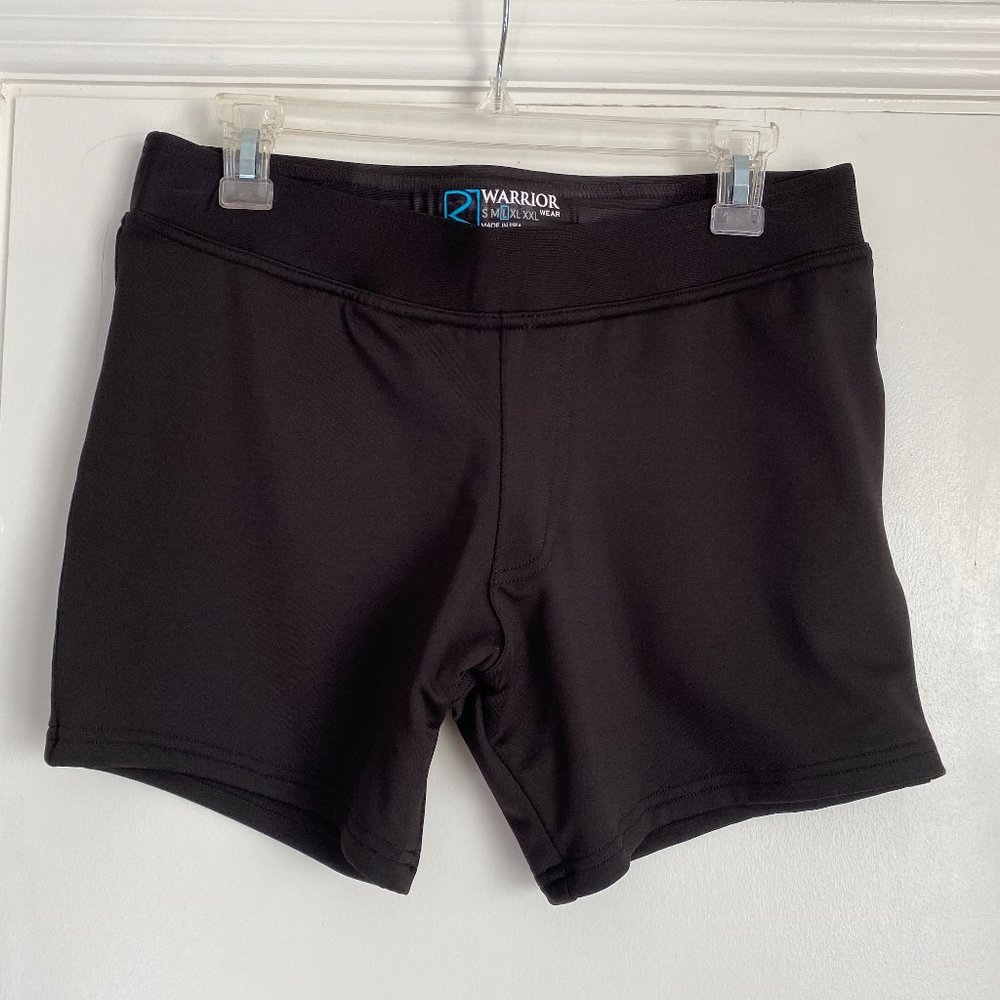 Warrior Wear MMA Training Black Spandex shorts Size Large